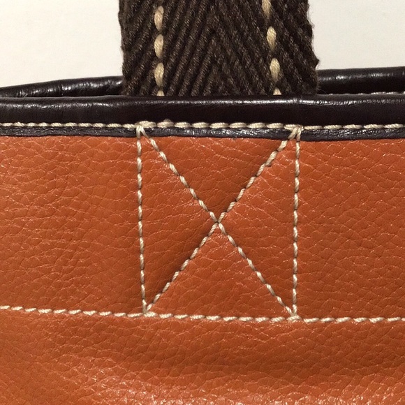 NEW CHALA HANDBAGS Bird Tweet Shoulder Bag, Large Tote, Burnt Orange & Teal - Picture 9 of 15